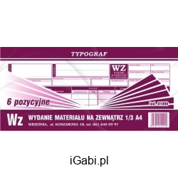 DRUK WYDANIE ZEWNĘTRZNE 6-POZYCJI 1/3 A4 01099